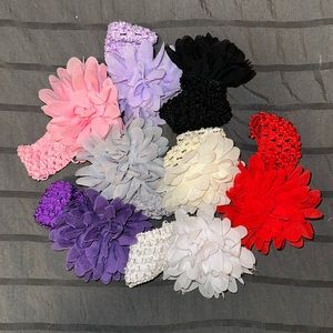 Flower bows. One size.